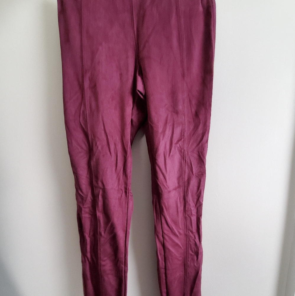 Express Leggings purple suede XS NWT